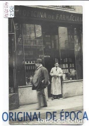 Cartoline: (PS-80874)POSTAL FOTOGRAFICA DESCONOCIDA-OFICINA DE FARMACIA FCO.SERRA