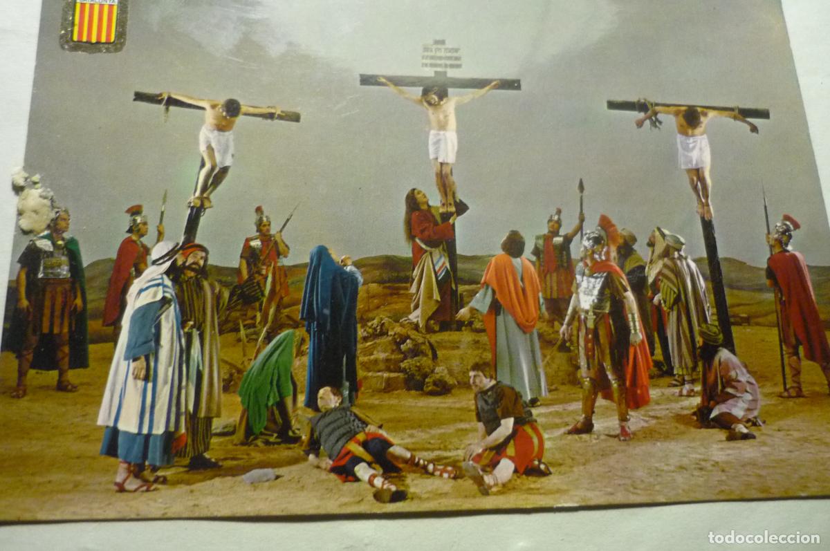 Postais: postal olesa montserrat ,. escena passion muerte de jesus