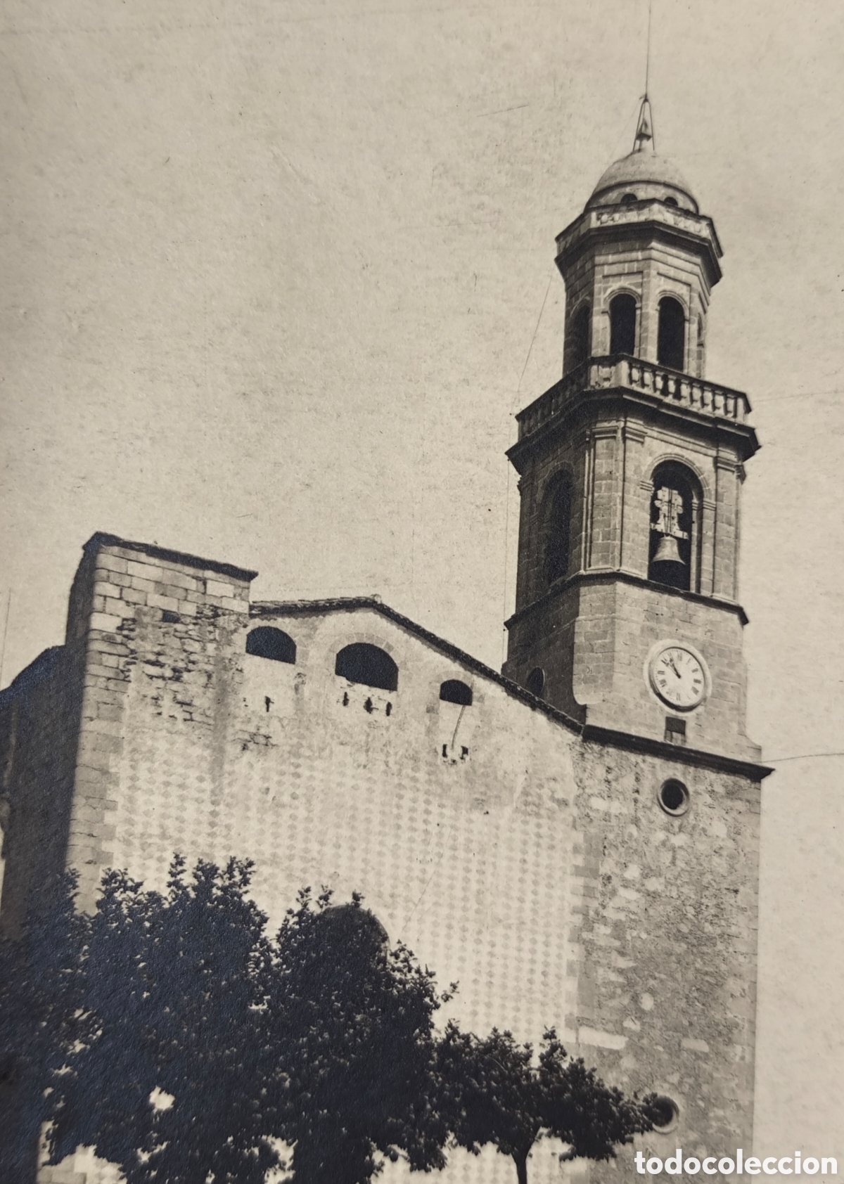 Cartoline: CANET DE MAR PLA&Ccedil;A DE L'ESGL&Eacute;SIA POSTAL FOTOGR&Aacute;FICA MARESME C. 1920