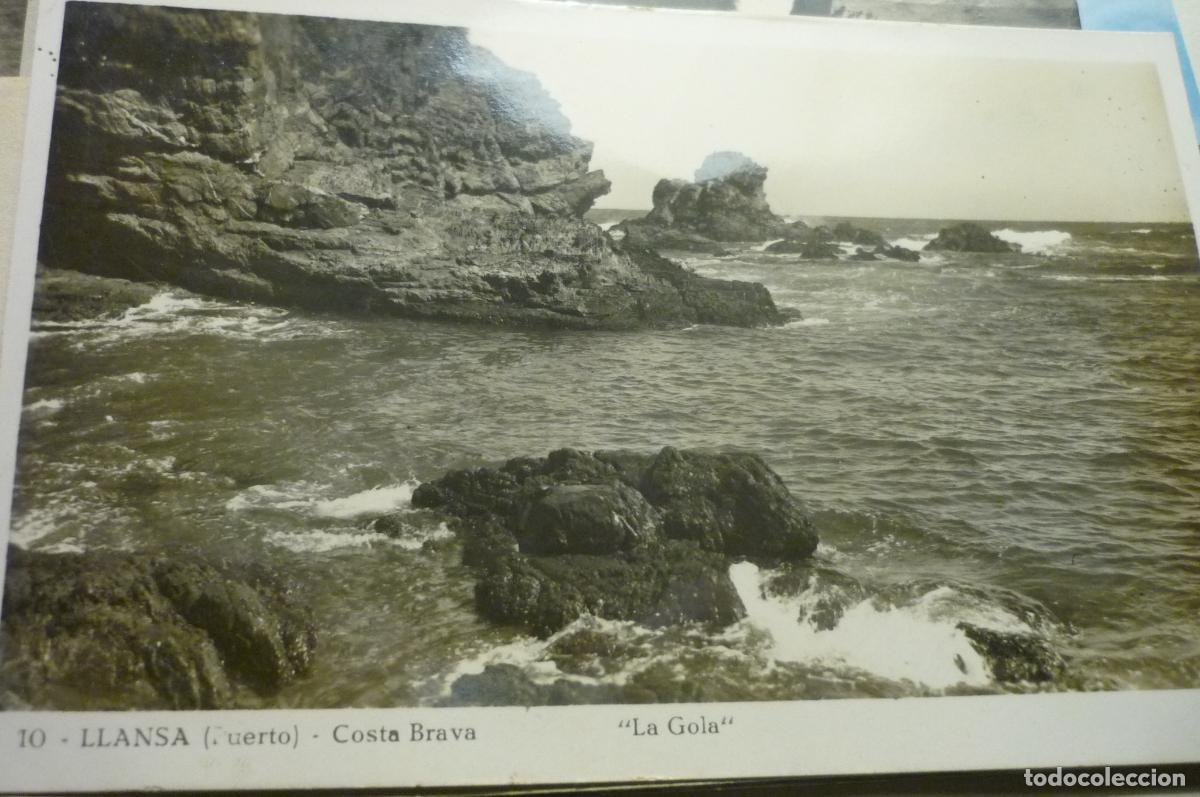 Postcards: postal llansa .-puerto la gola escrita cm