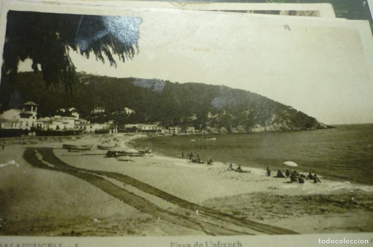 Postales: postal palfrugell playa l&acute;afranch escrita cm