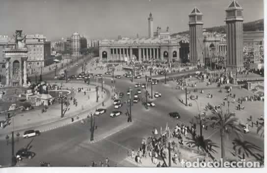 Postales: BARCELONA ESCRITA PLAZA DE ESPA&Ntilde;A