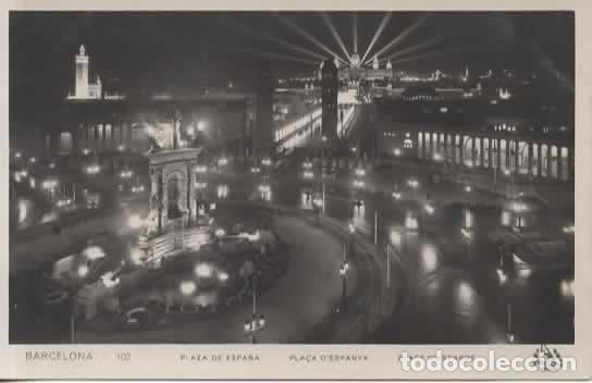 Postales: BARCELONA SIN ESCRIBIR PLAZA DE ESPA&Ntilde;A