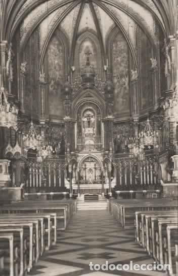 Cartes Postales: BARCELONA SIN ESCRIBIR MONTSERRAT ALTAR MAYOR