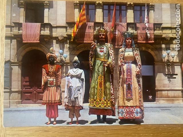 Cartoline: Valls. Tarragona. N&ordm; 20. Gegants. Raymond. Postal circulada 1976