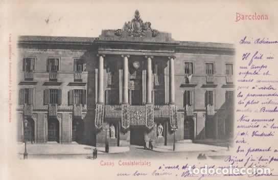 Cartoline: BARCELONA CASA CONSISTORIAL DORSO SIN DIVIDIR