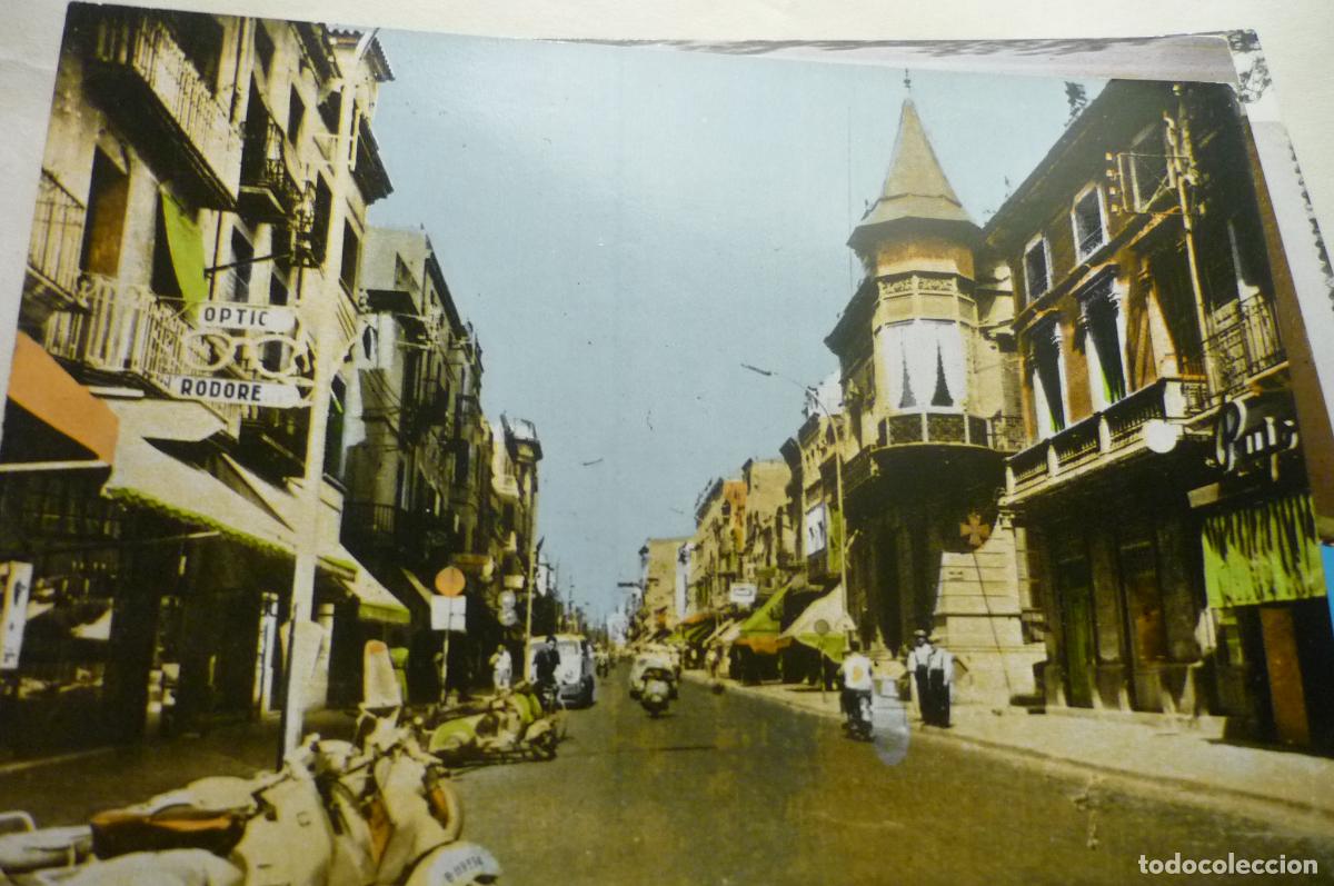 Cartoline: postal granollers calle a .clave coloreada escrita cm