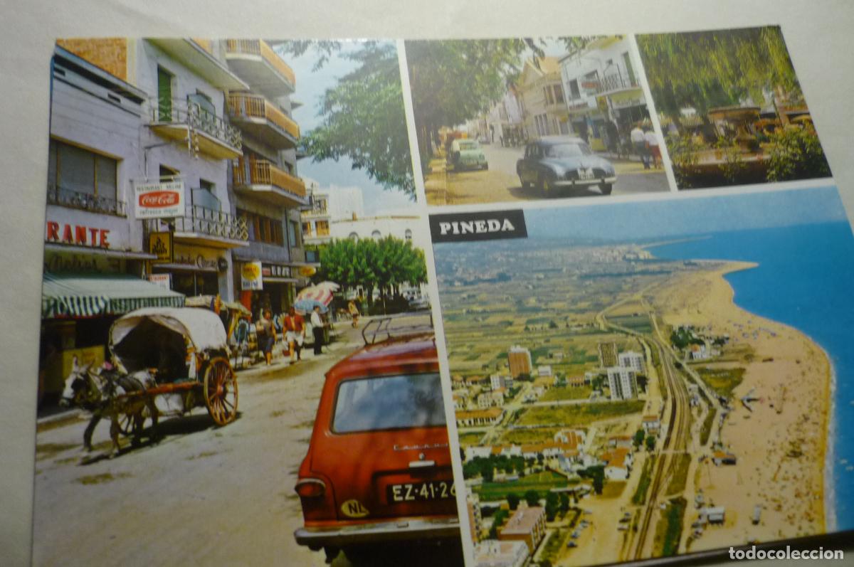 Cartoline: postal pineda diversos aspectos circulada cm