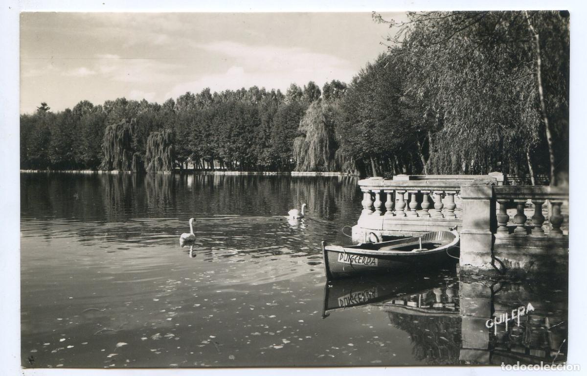 Postales: Puigcerd&aacute;. 4. El Lago. Fot. F. Guilera. Lib. Domenech. Circulada