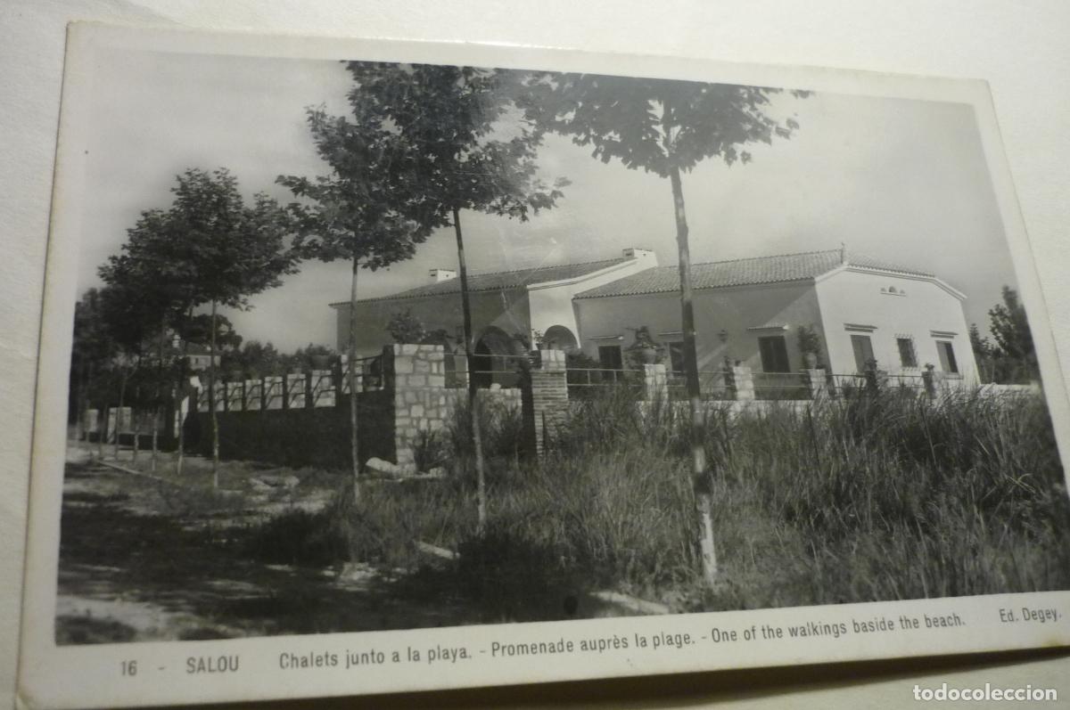 Postales: postal salou chalets junto a playa cm