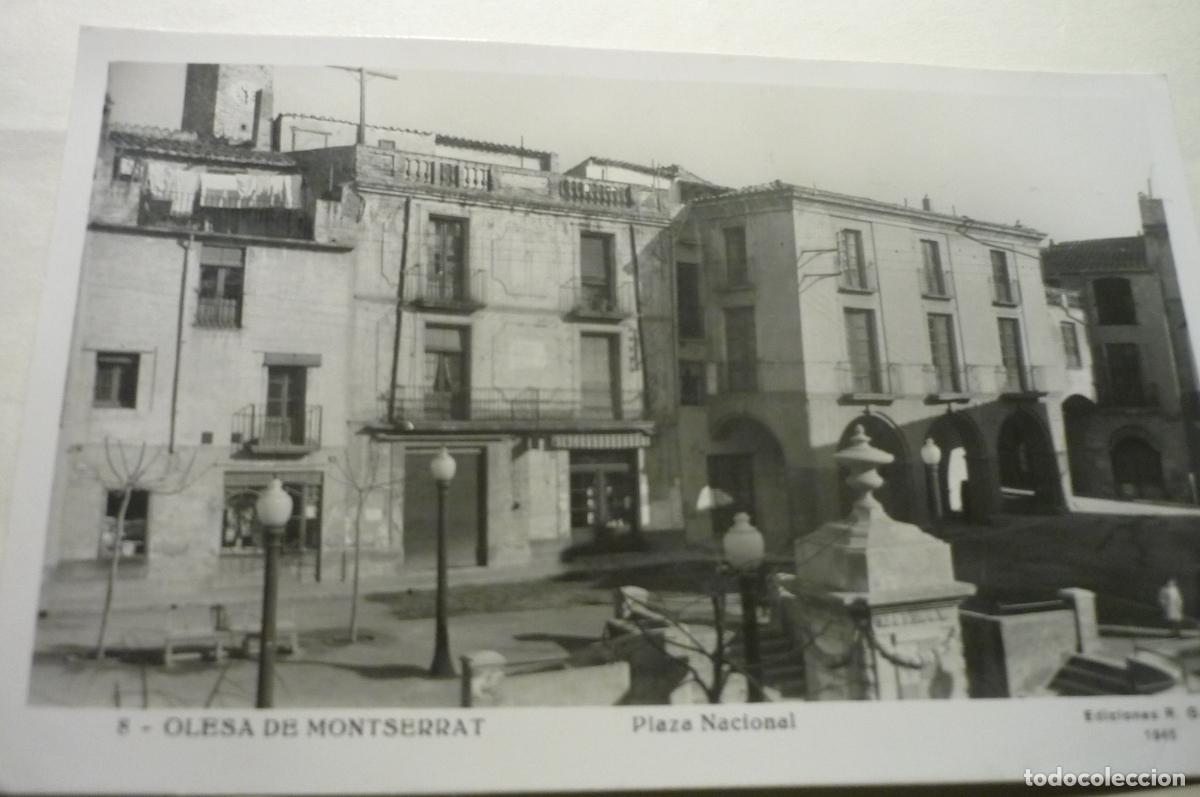 Postales: postal olesa montserrat pl.nacional escrita cm