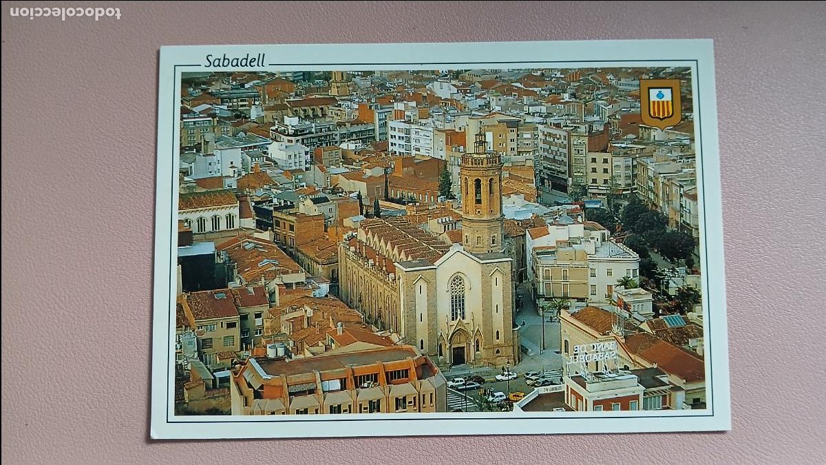 Postkarten: POSTAL SABADELL ESGL&Egrave;SIA SANT F&Egrave;LIX PLA&Ccedil;A AJUNTAMENT - ESCUT D'OR N&ordm; 21 S/C