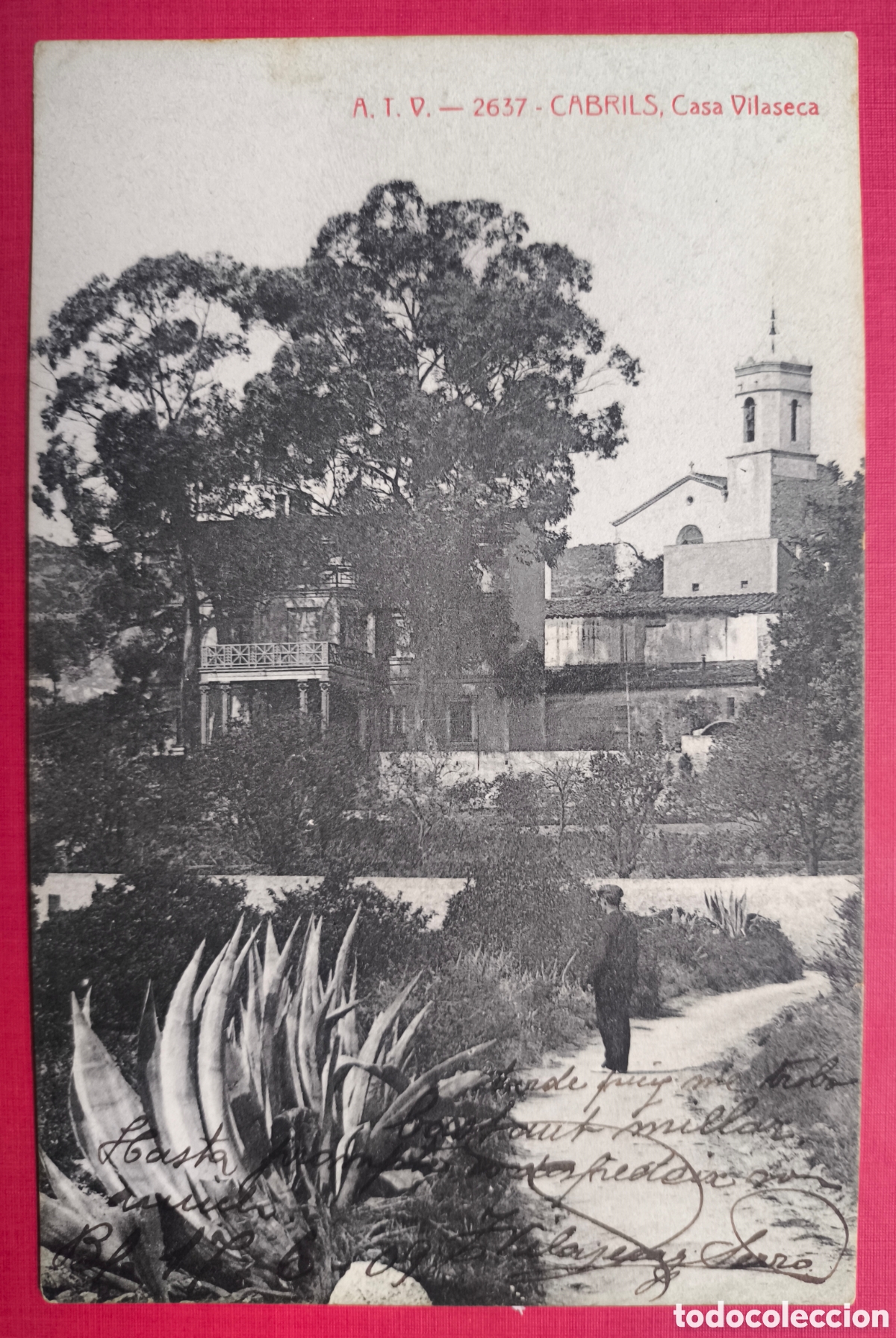 Postales: CABRILS CAN VILASECA POSTAL ANIMADA FOTOTIPIA CIRCULADA MARESME C. 1909
