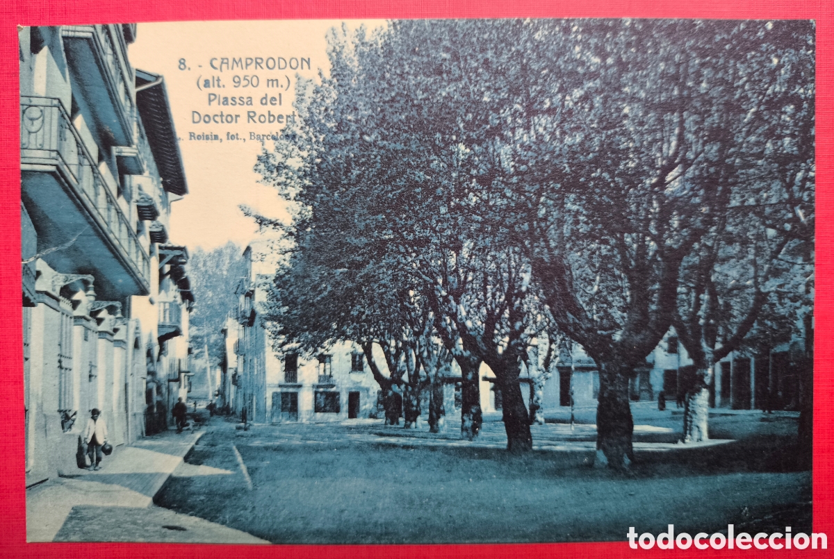 Postales: CAMPRODON PLA&Ccedil;A DOCTOR ROBERT POSTAL FOTOTIPIA GIRONA C. 1910