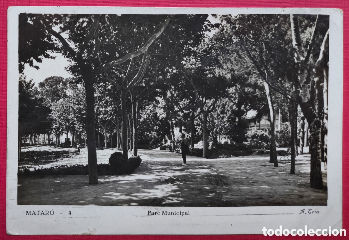 Postais: MATAR&Oacute; PARC POSTAL FOTOGR&Aacute;FICA CIRCULADA 1935