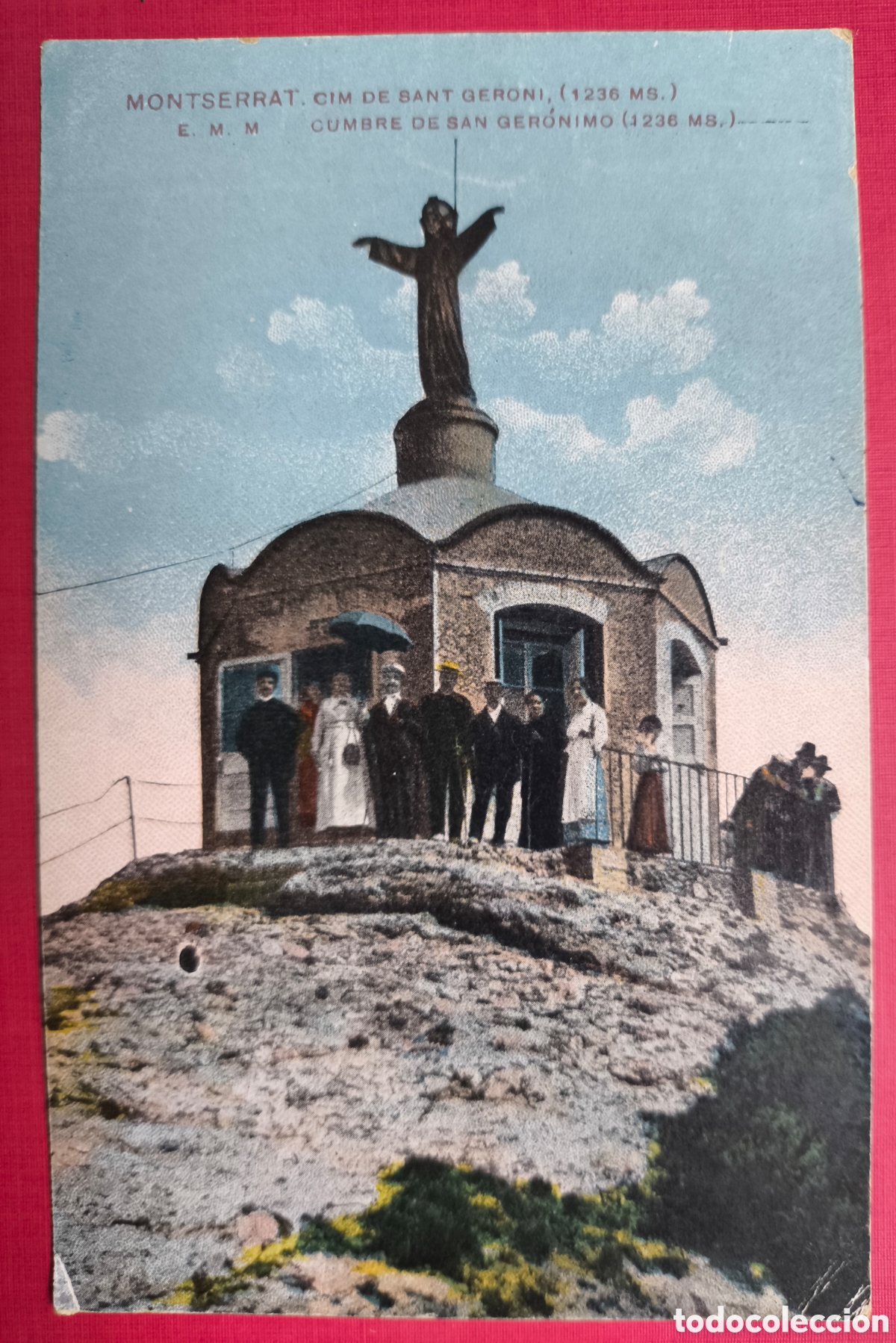 Postales: MONTSERRAT CIM SANT GERONI POSTAL A COLOR FOTOTIPIA C. 1915