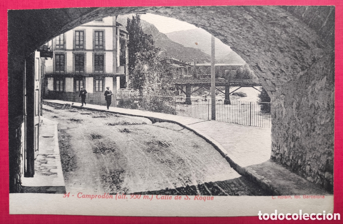 Postales: CAMPRODON CARRER SANT ROC POSTAL FOTOTIPIA GIRONA C. 1915