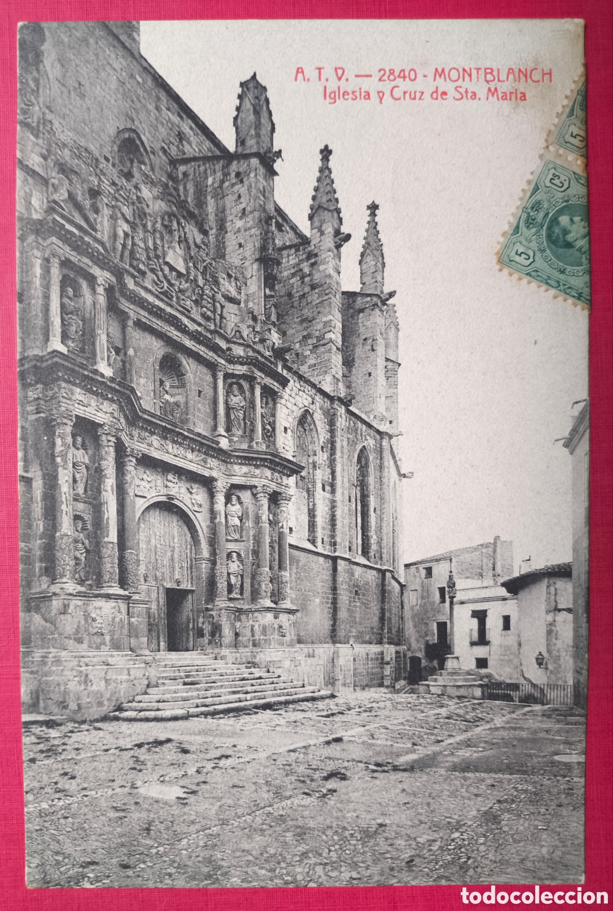 Cartoline: MONTBLANC ESGL&Eacute;SIA SANTA MARIA POSTAL FOTOTIPIA CIRCULADA 1910