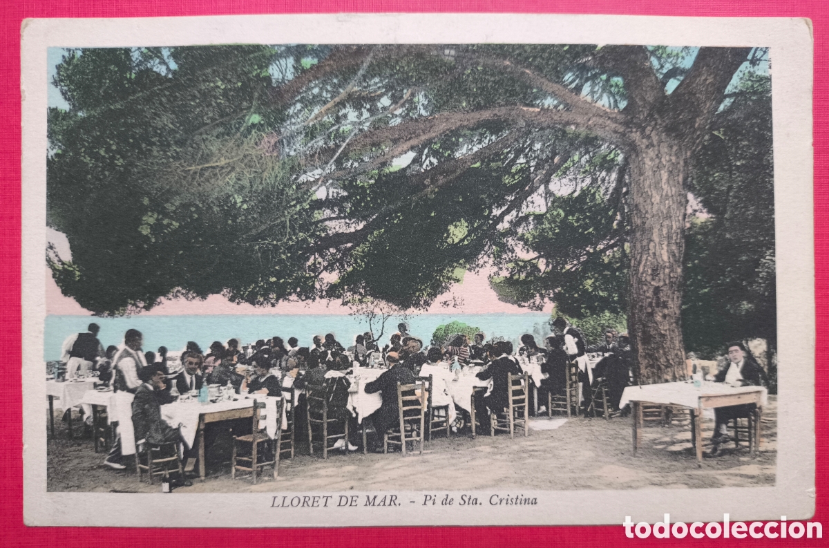 Postales: LLORET DE MAR P&Iacute; STA. CRISTINA POSTAL A COLOR FOTOTIPIA GIRONA C. 1910