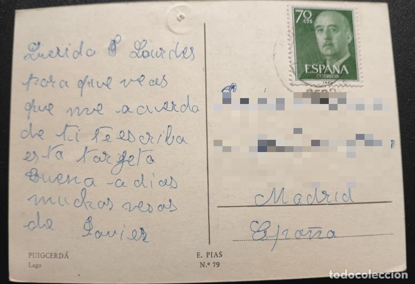 Postales: PUIGCERDA, LAGO, POSTAL ANTIGUA - Foto 2
