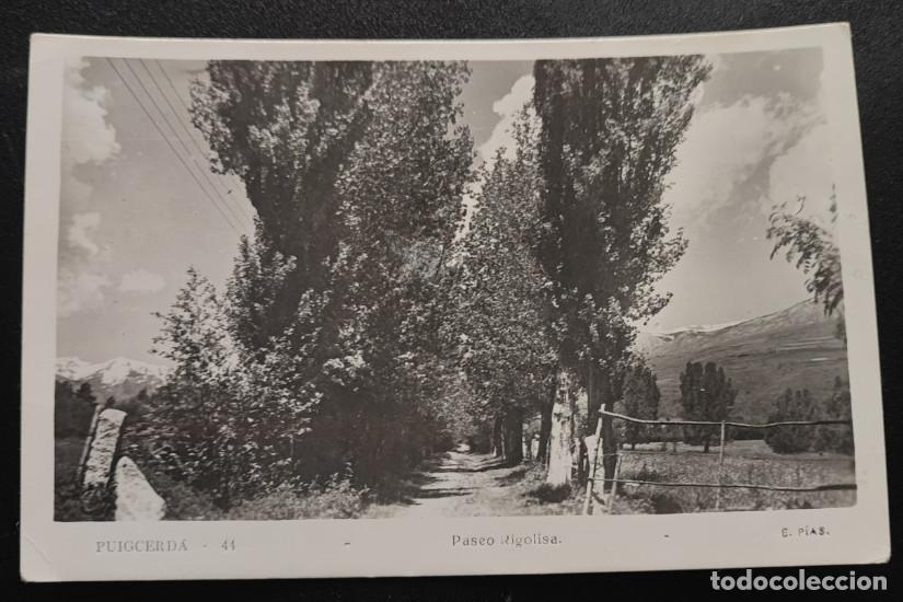 Postales: PUIGCERDA, PASEO RIGOLISA, POSTAL ANTIGUA