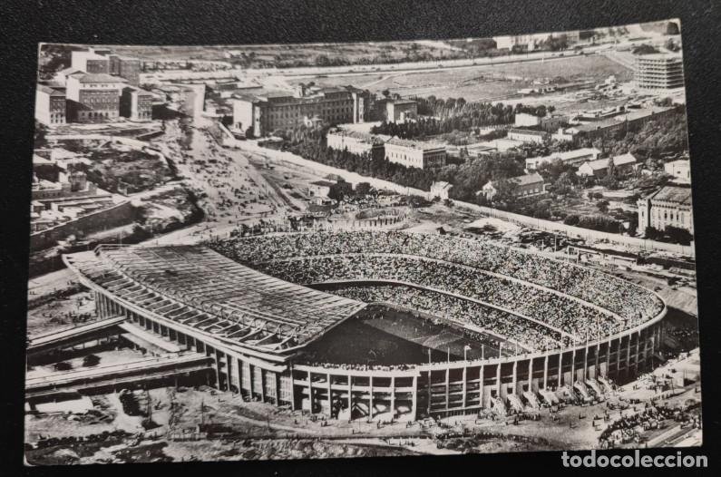 Postales: VISTA AEREA DEL ESTADIO CLUB DE FUTBOL BARCELONA, POSTAL ANTIGUA
