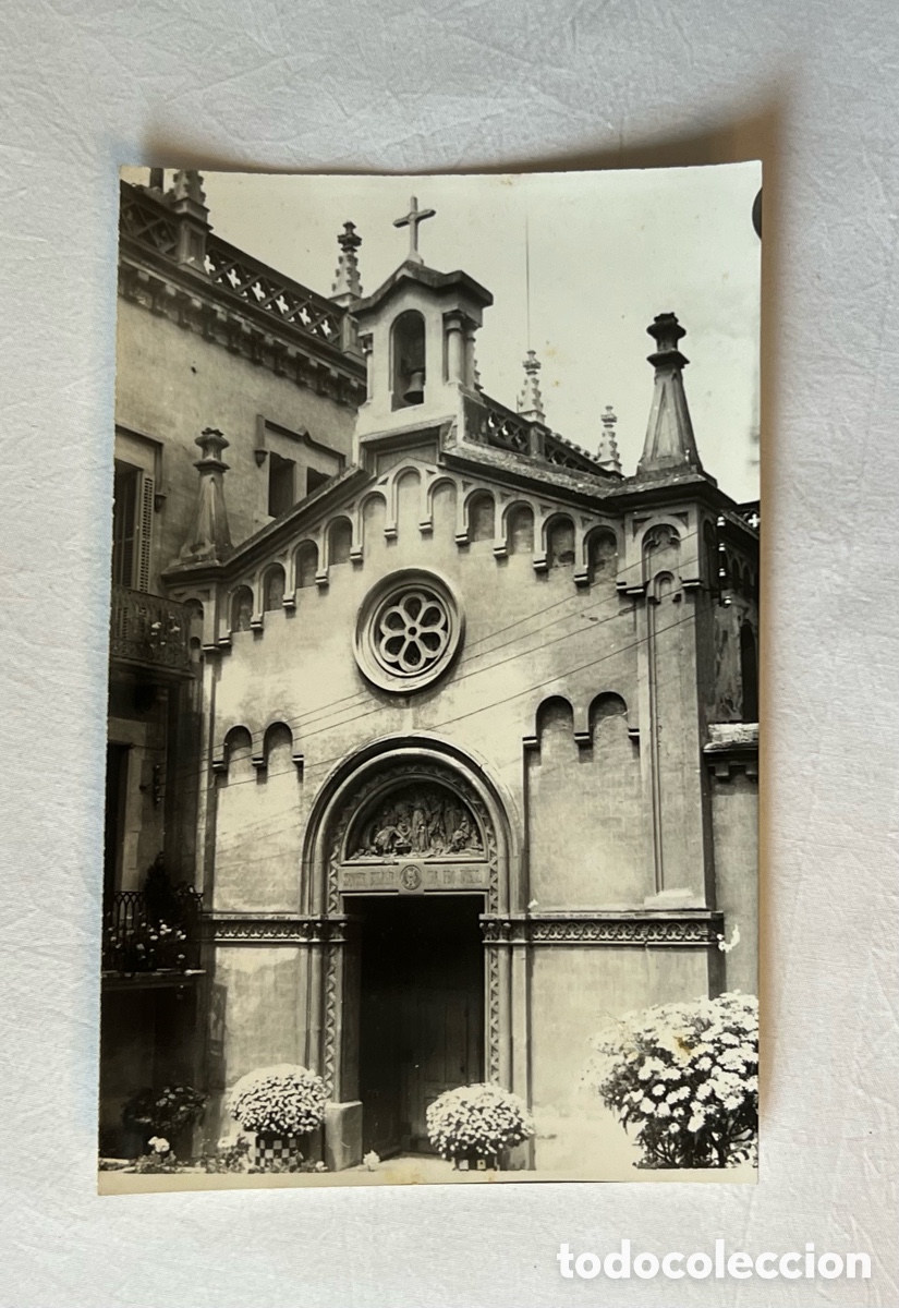 Postkarten: SARRI&Agrave; (Barcelona) Postal fotogr&aacute;fica Capella de Santa Eulalia del desert.. Arxiu Cuyas (h.1950?)