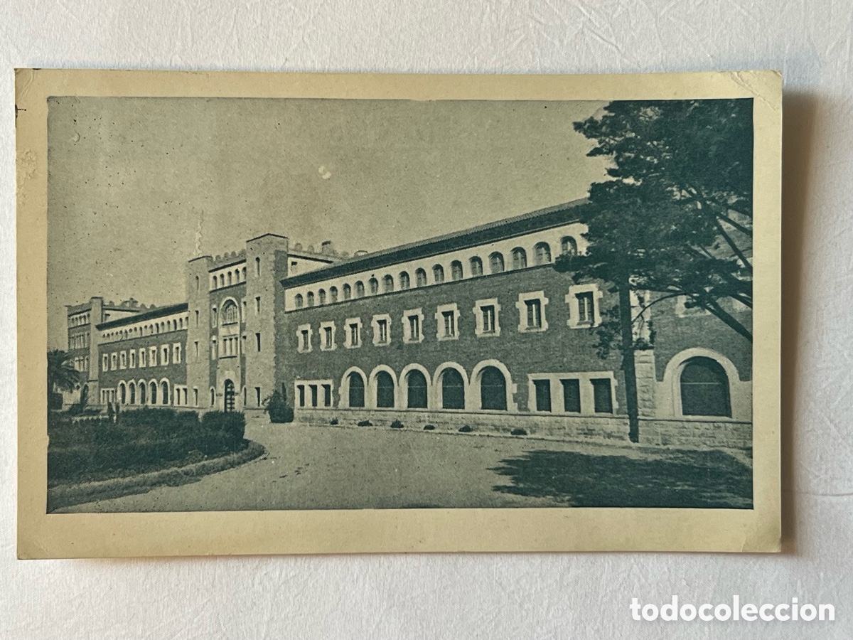 Postales: BARCELONA. Postal Colegio Salesianos-Horta. Circulada a la Doctora Ana Torras Foulon (a.1956)