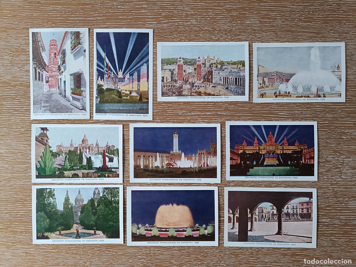 Postales: EXPOSICI&Oacute;N INTERNACIONAL DE BARCELONA - A&Ntilde;O 1929 - 10 POSTALES