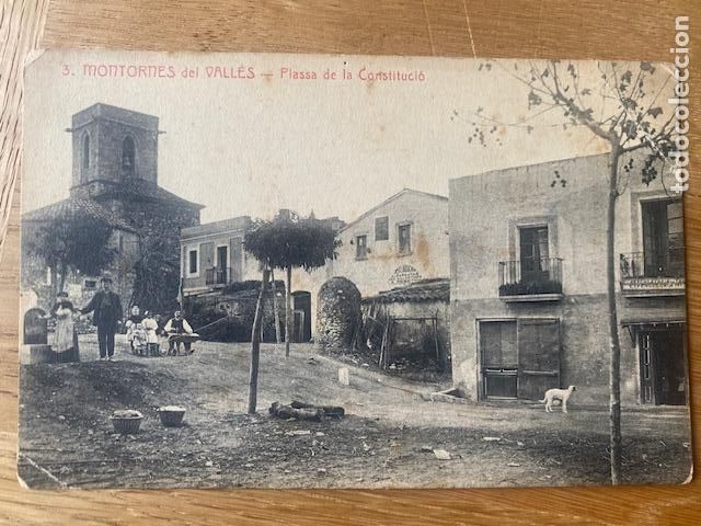 Postales: Montornes del Valles. N&ordm;9. Plassa de la Contrituci&oacute; . L-Roisin. Postal sin circular