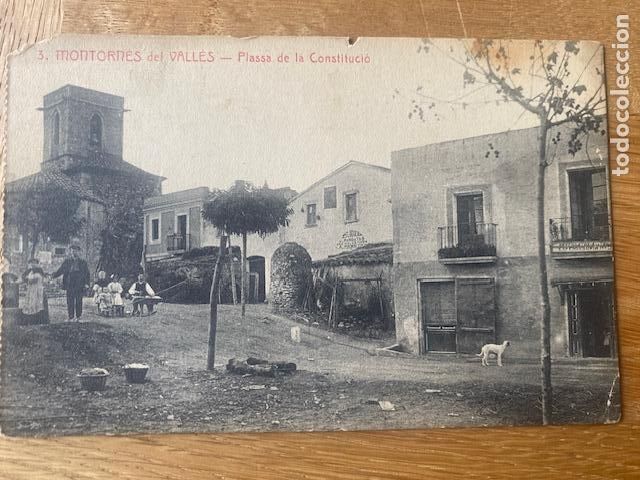 Postales: Montornes del Valles. N&ordm;9. Plassa de la Contrituci&oacute; . L-Roisin. Postal sin circular