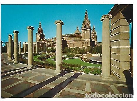 Postales: PALACIO NACIONAL DESDE EL PALACETE ALBENIZ.- BARCELONA