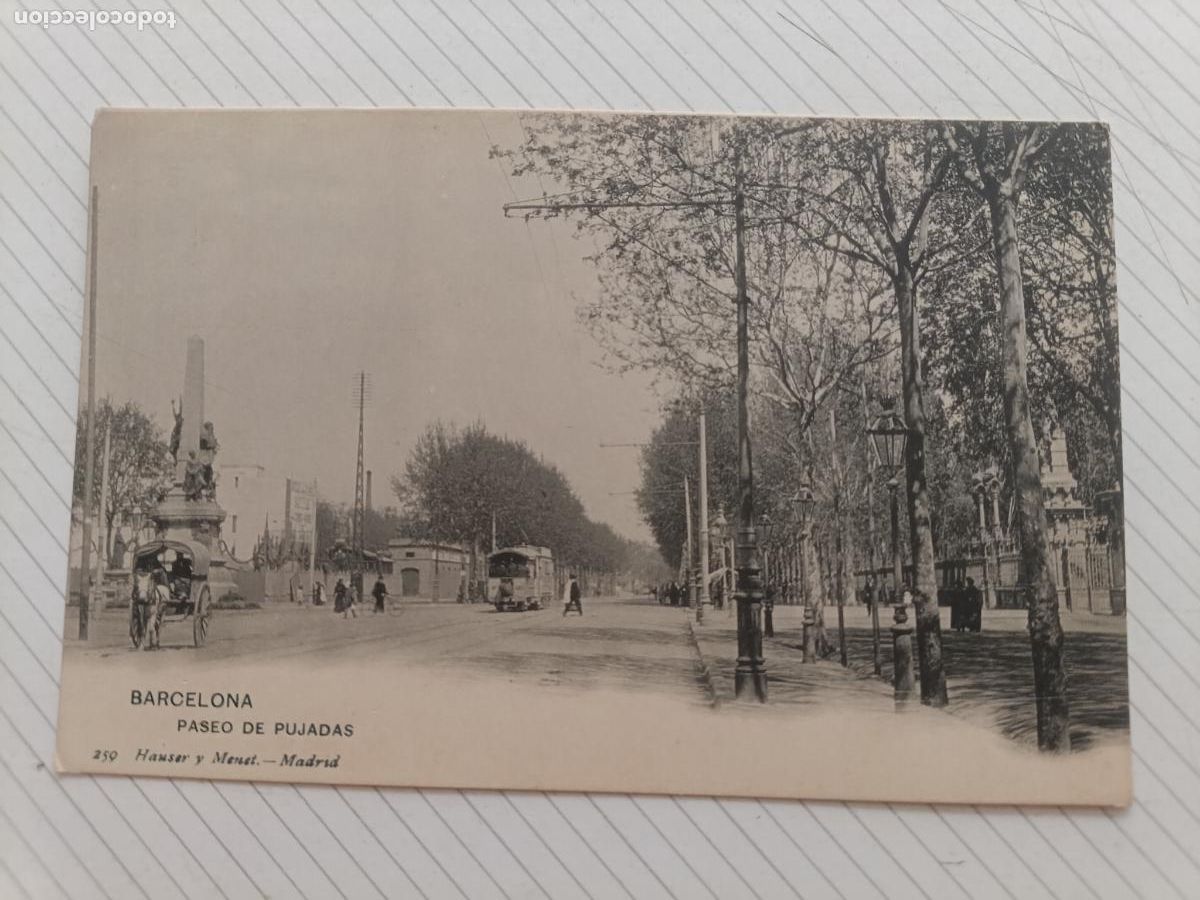 Postales: Barcelona. Hauser y Menet. Dorso sin dividir. Agua de Borines