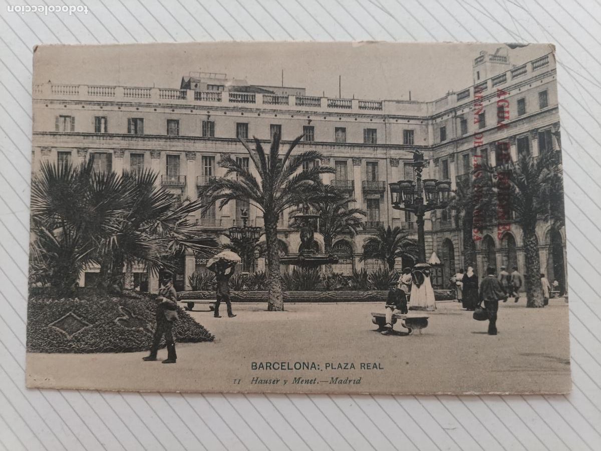 Postales: Barcelona. Hauser y Menet. Dorso sin dividir. Agua de Borines