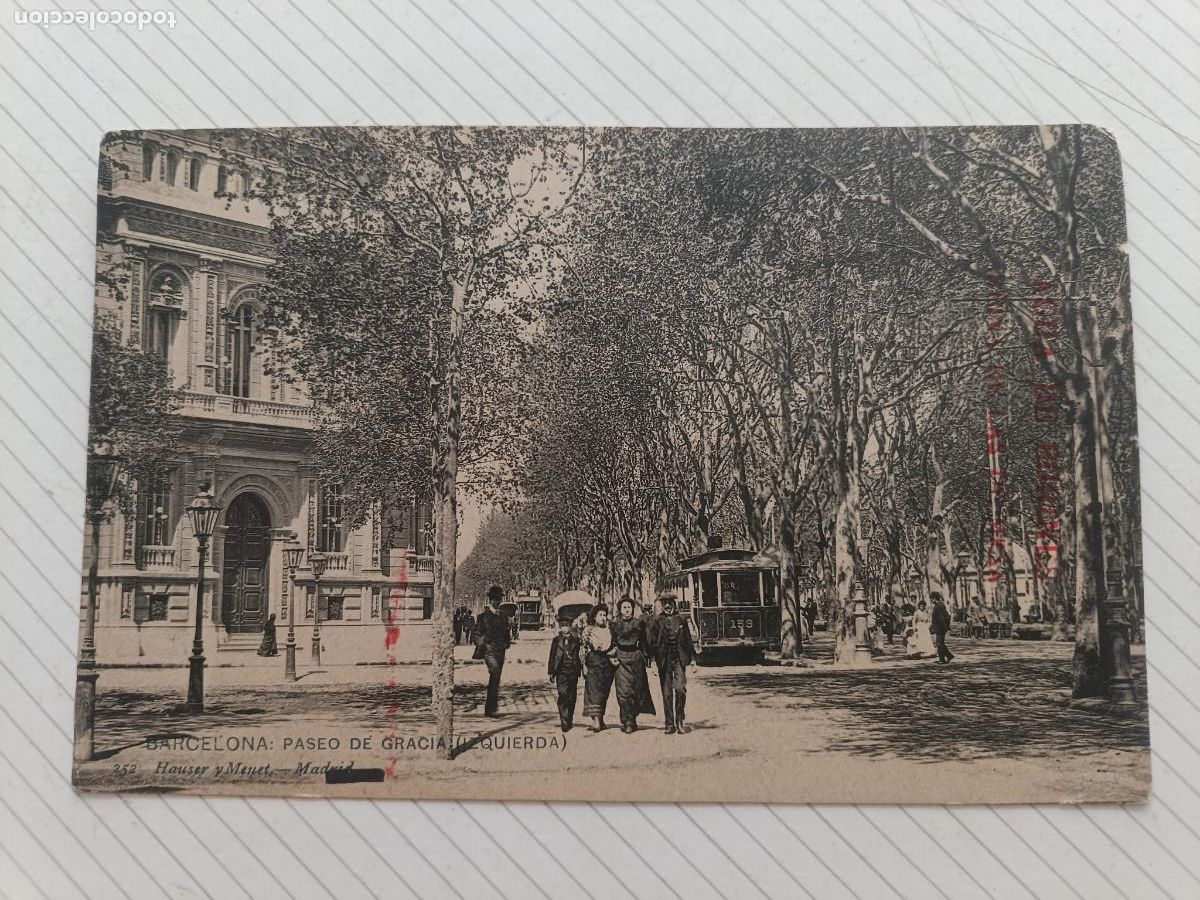 Postales: Barcelona. Hauser y Menet. Dorso sin dividir. Agua de Borines