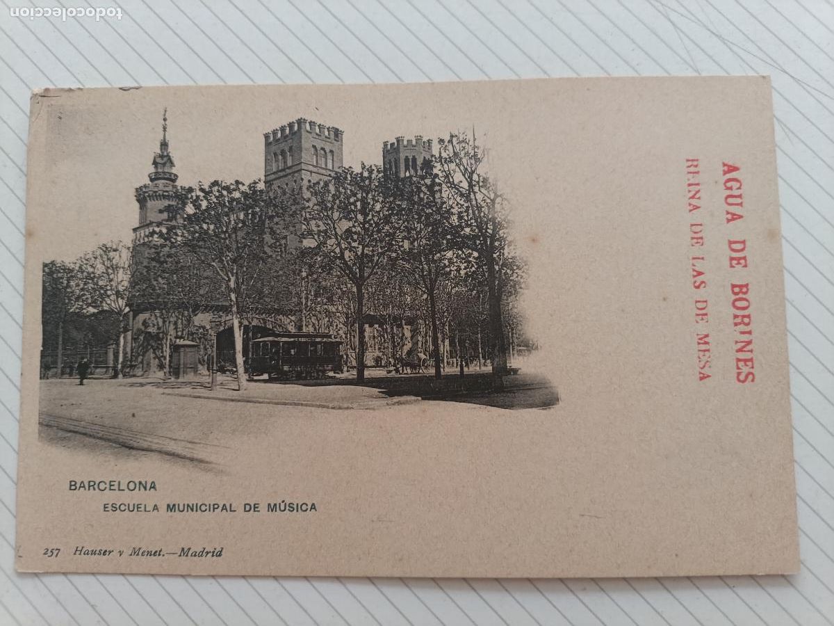 Postales: Barcelona. Hauser y Menet. Dorso sin dividir. Agua de Borines