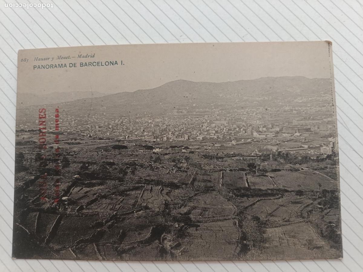 Postales: Barcelona. Hauser y Menet. Dorso sin dividir. Agua de Borines