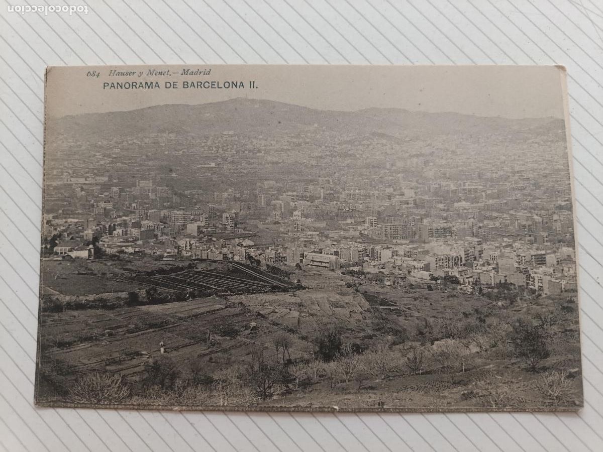 Postales: Barcelona. Hauser y Menet. Dorso sin dividir. Agua de Borines
