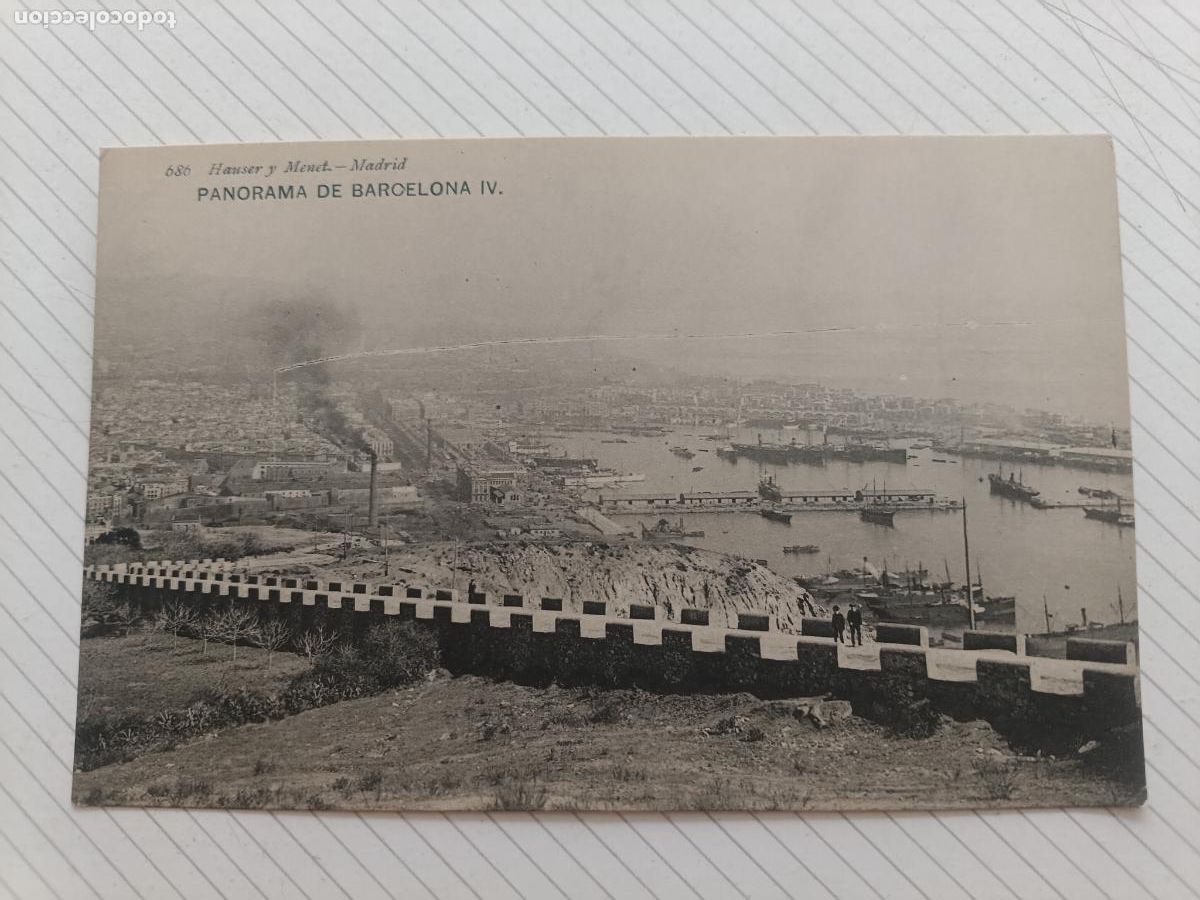 Postales: Barcelona. Hauser y Menet. Dorso sin dividir. Agua de Borines