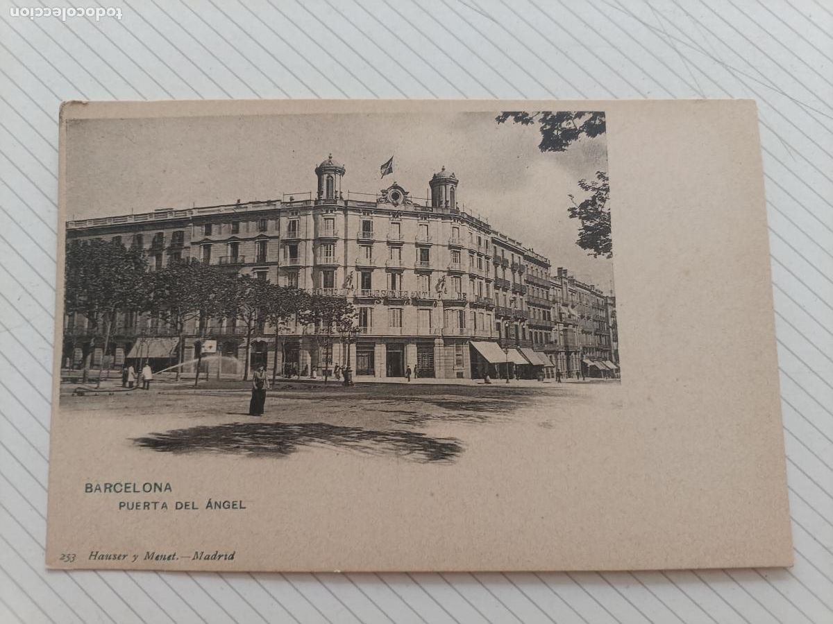Postales: Barcelona. Hauser y Menet. Dorso sin dividir. Agua de Borines