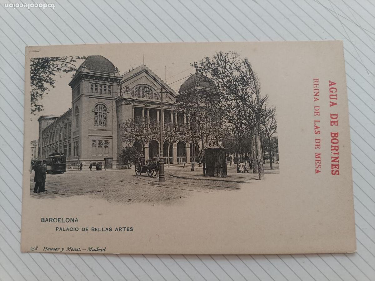 Postales: Barcelona. Hauser y Menet. Dorso sin dividir. Agua de Borines