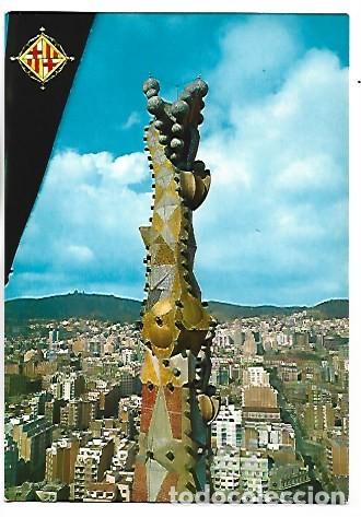 Postales: TEMPLO EXPIATORIO DE LA SAGRADA FAMILIA. REMATE DE UNA TORRE.- BARCELONA