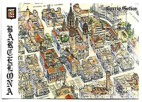 Postales: &rdquo; BARRIO GOTICO &rdquo;.- BARCELONA - Foto 1