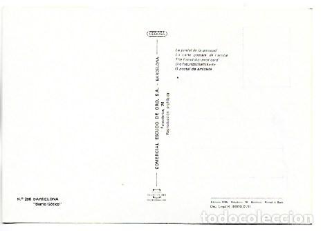 Postales: &rdquo; BARRIO GOTICO &rdquo;.- BARCELONA - Foto 2