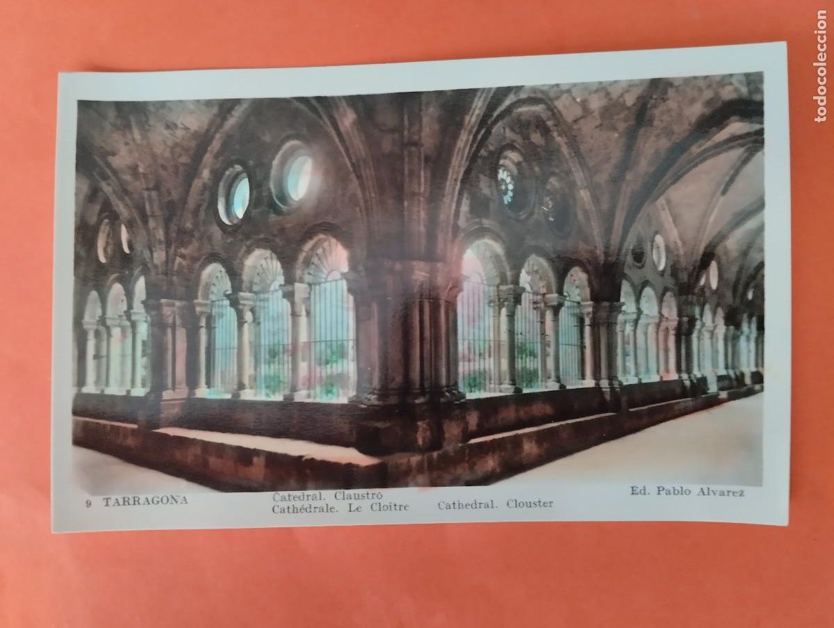 Postales: TARRAGONA, CATEDRAL CLAUSTRO. ED. PABLO ALVAREZ.