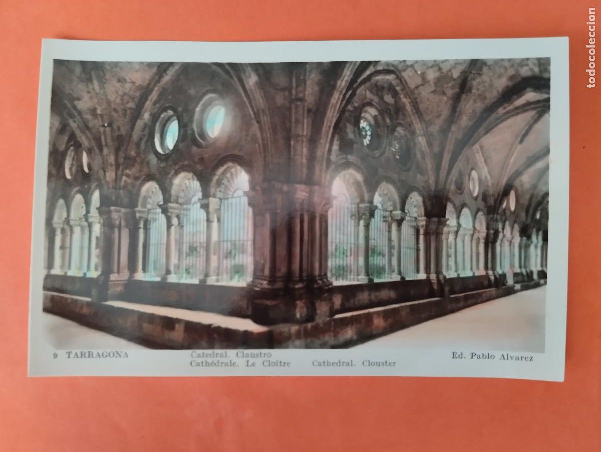 Postales: TARRAGONA, CATEDRAL CLAUSTRO. ED. PABLO ALVAREZ.