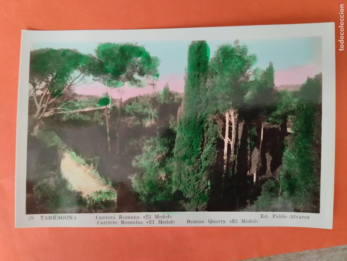 Postales: TARRAGONA, CANTERA ROMANA. ED. PABLO ALVAREZ.