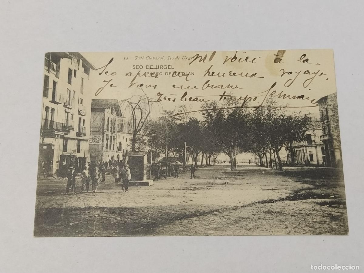 Postales: LA SEU D'URGELL - PASEO DE TETUAN - JOSE CLAVEROL - 14 - POSTAL ANTIGUA -(116.966)