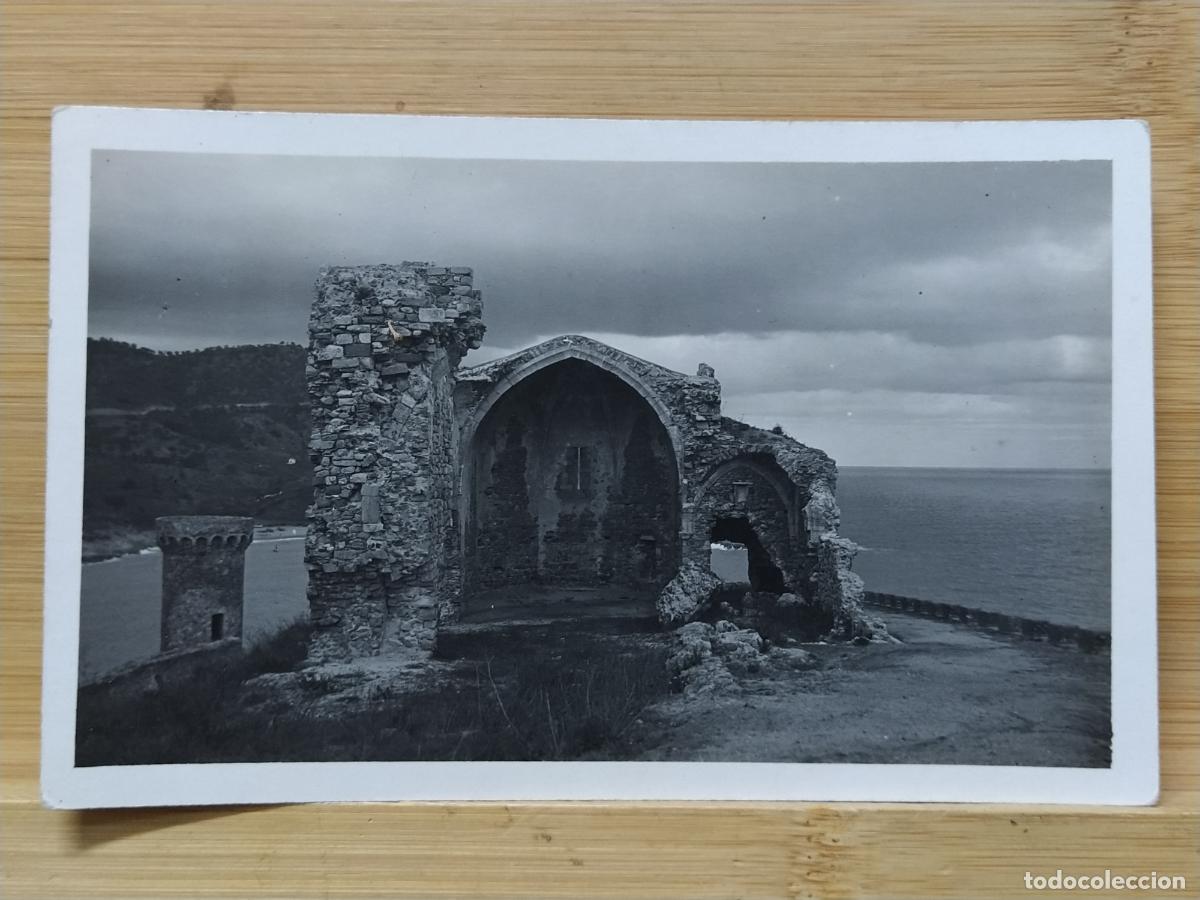 Postales: TOSSA DE MAR - RUINAS IGLESIA VILA VELLA - FOTOGRAFICA -POSTAL ANTIGUA -(116.987)
