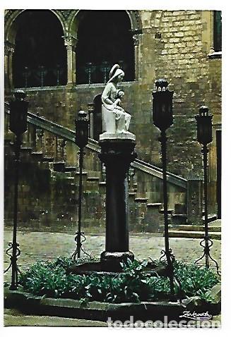 Postales: PALACIO ARZOBISPAL, DETALLE PATIO .- BARCELONA